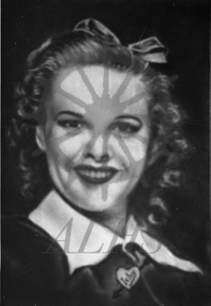 2012.003.103 Untitled female headshot drawing (Judy Garland) | Arrow