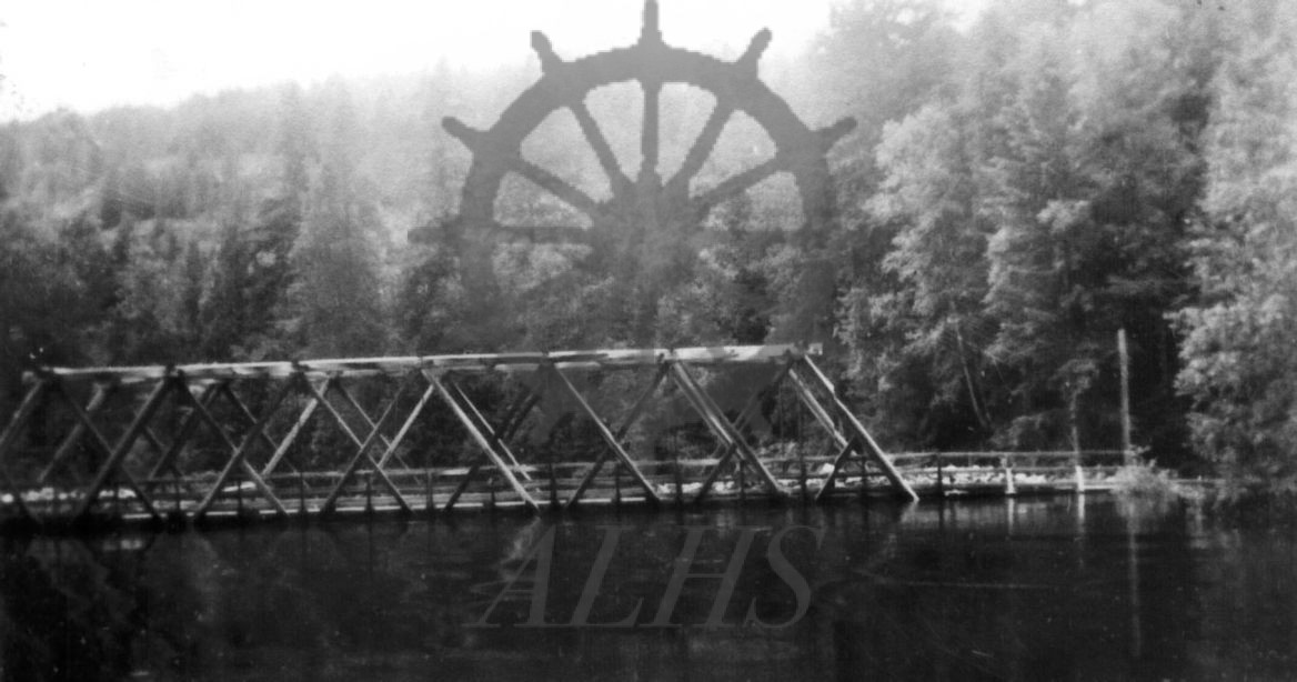 2015.028.138 Needles Bridge, ’48 flood | Arrow Lakes Historical Society