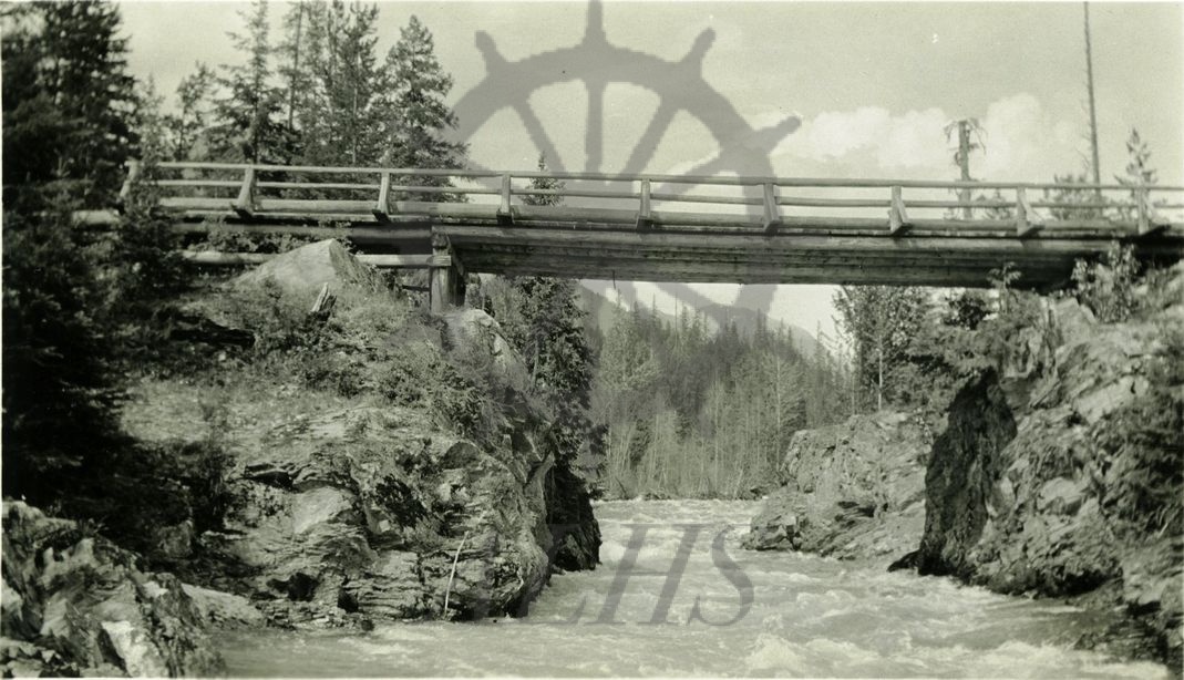 2000.005.19 Old Canyon Bridge over the Kuskanook. Arrow Lakes
