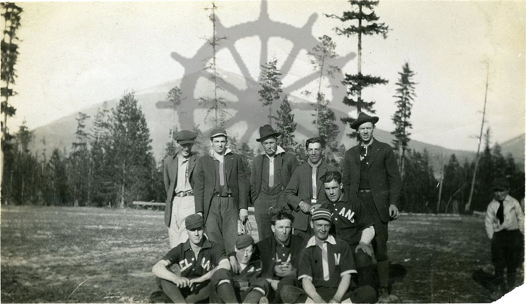 2003.026.352 Nakusp Baseball team 1920s Arrow Lakes Historical Society