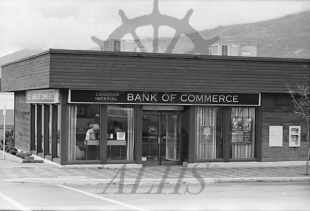 2014.003.4405 Canadian Imperial Bank of Commerce, Nakusp, corner of Broadway & Slocan, 1980s