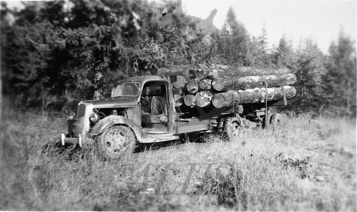 2014.003.5065 Harry Murphy, 1st logging truck, 1937, Arrow Park | Arrow ...