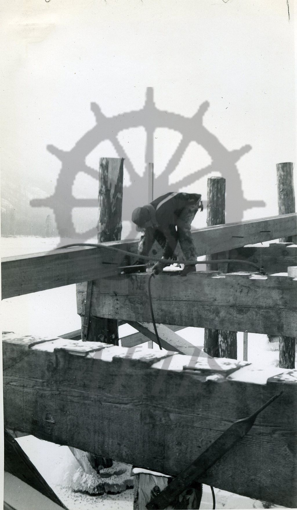 2019.011.1.17 Drilling holes for M.B. to secure fish plates & double