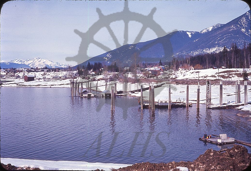 2022.009.2.54 Nakusp waterfront, March 1965 Arrow Lakes Historical Society