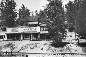 Jordan's Store Mens Wear, Nagstaff's Hardware Store, and Lodge's Ice Cream Parlour