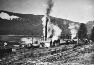 The Big Bend mill in full production in the late 1940's.