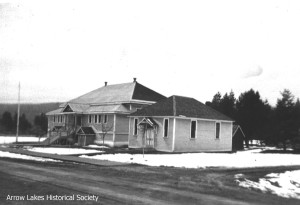 New school, built 1912 (now the Nakusp library and museum, 2013)