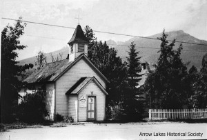 The first school (1893) became the Anglican Church before it was torn down (where Overwaitea is today, 2013)